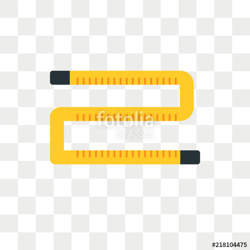 500x500 Measuring Tape Vector Icon Isolated On Transparent Background
