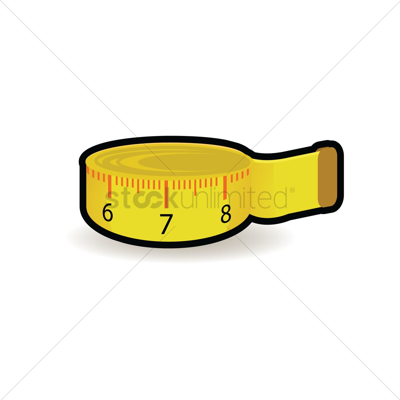 1300x1300 Free Measuring Tape Vector Image