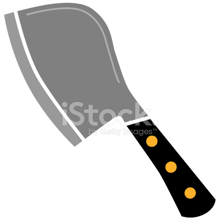 Meat Cleaver Stock Vector 440x440 Meat Cleaver Stock Vector