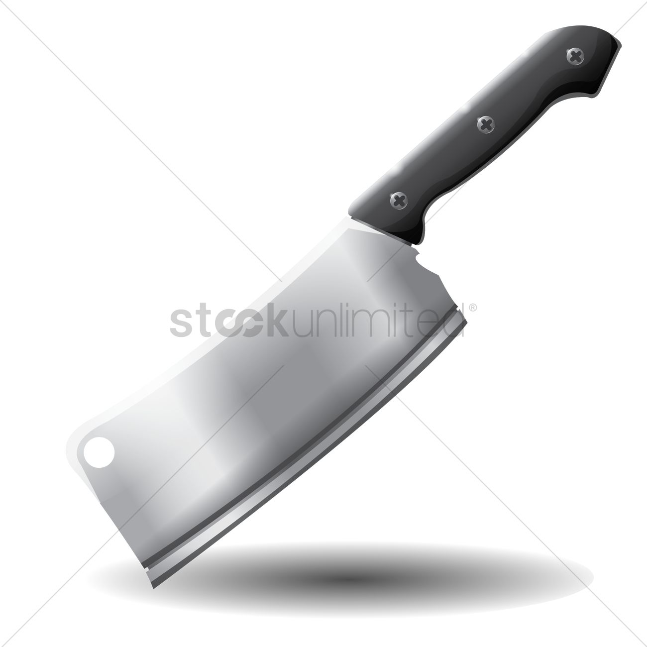Meat Cleaver Vector Image 1300x1300 Meat Cleaver Vector Image