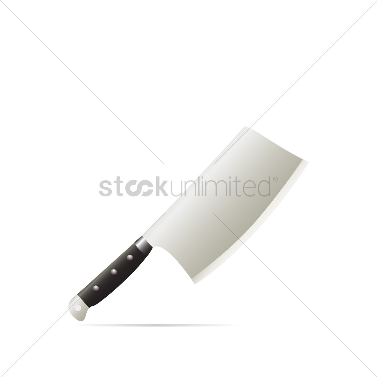 Meat Cleaver Vector Image 1300x1300 Meat Cleaver Vector Image