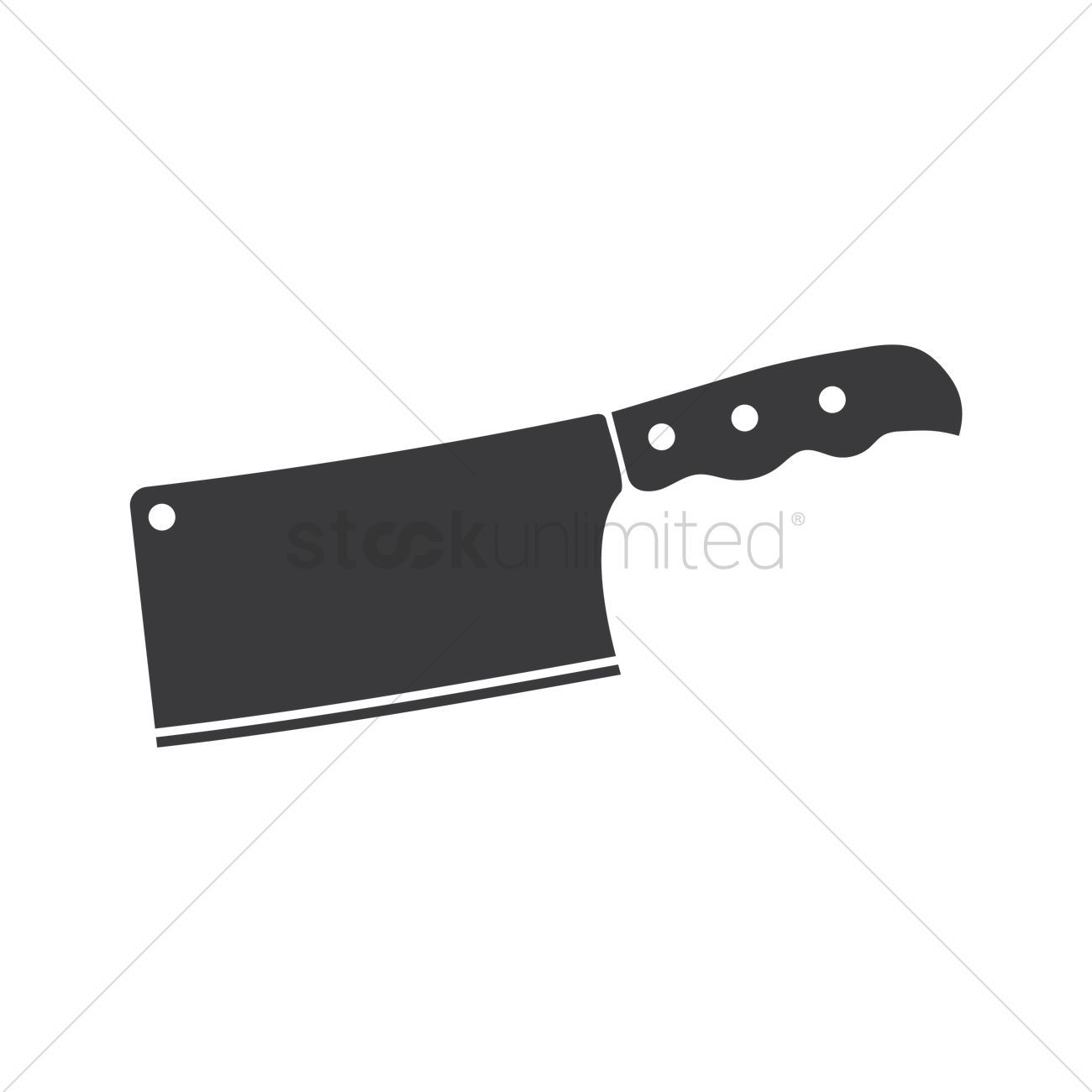 Meat Cleaver Knife Vector Image 1300x1300 Meat Cleaver Knife Vector Image