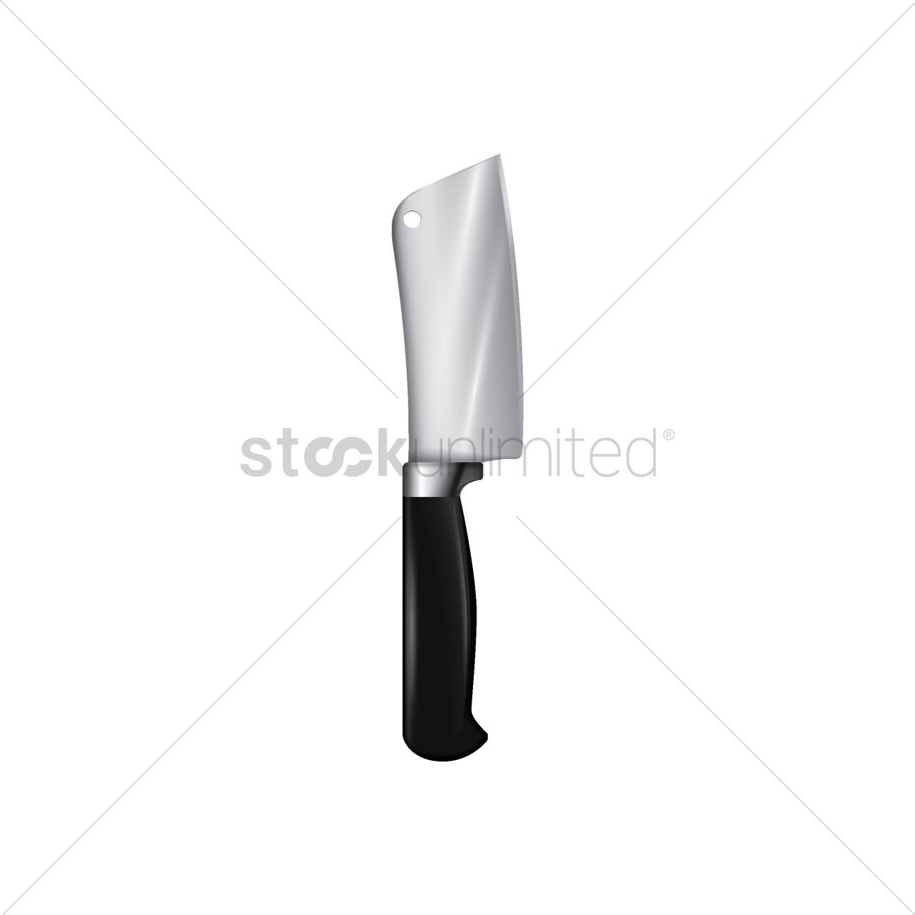 Meat Cleaver Knife Vector Image 1300x1300 Meat Cleaver Knife Vector Image