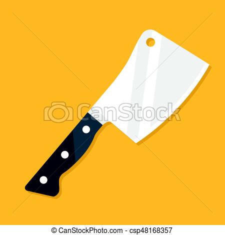 Meat Cleaver Vector Icon 450x470 Meat Cleaver Vector Icon