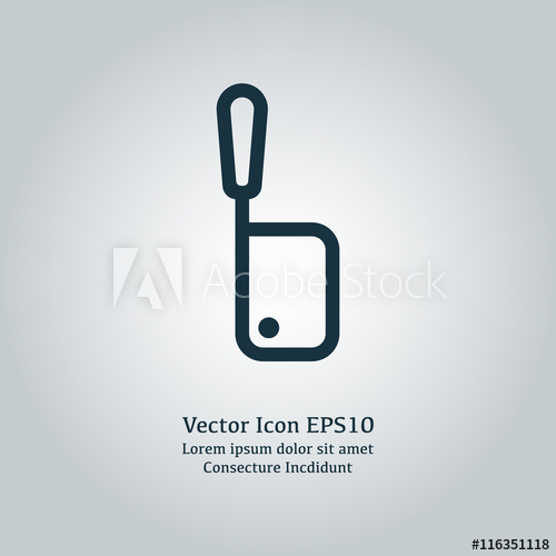 Vector Illustration Of Meat Cleaver Icon 500x500 Vector Illustration Of Meat Cleaver Icon