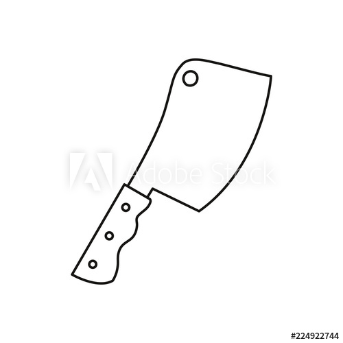 Meat Cleaver Vector at Collection of Meat Cleaver