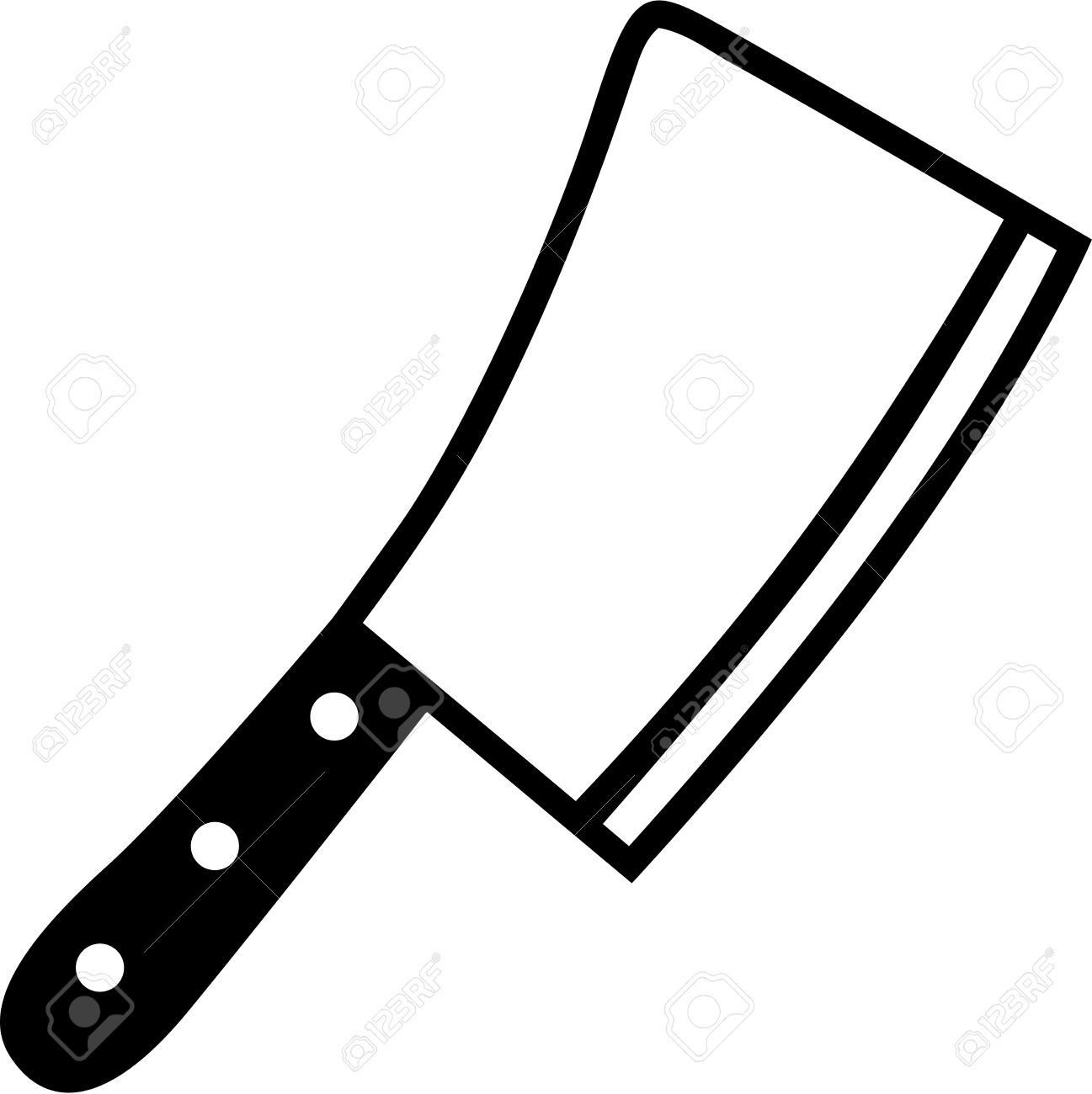 Meat Cleaver Clipart 1297x1300 Meat Cleaver Clipart