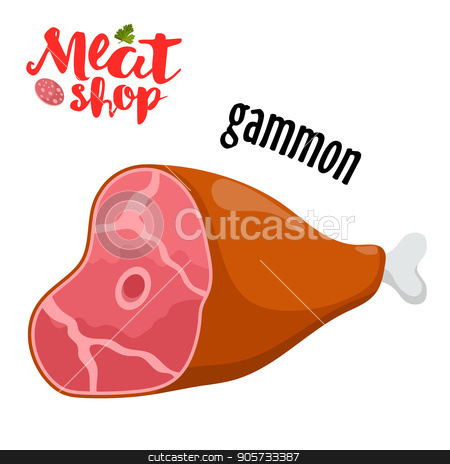 450x464 Meat Vector