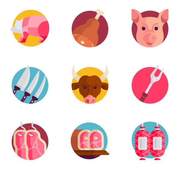600x564 Beef Icons