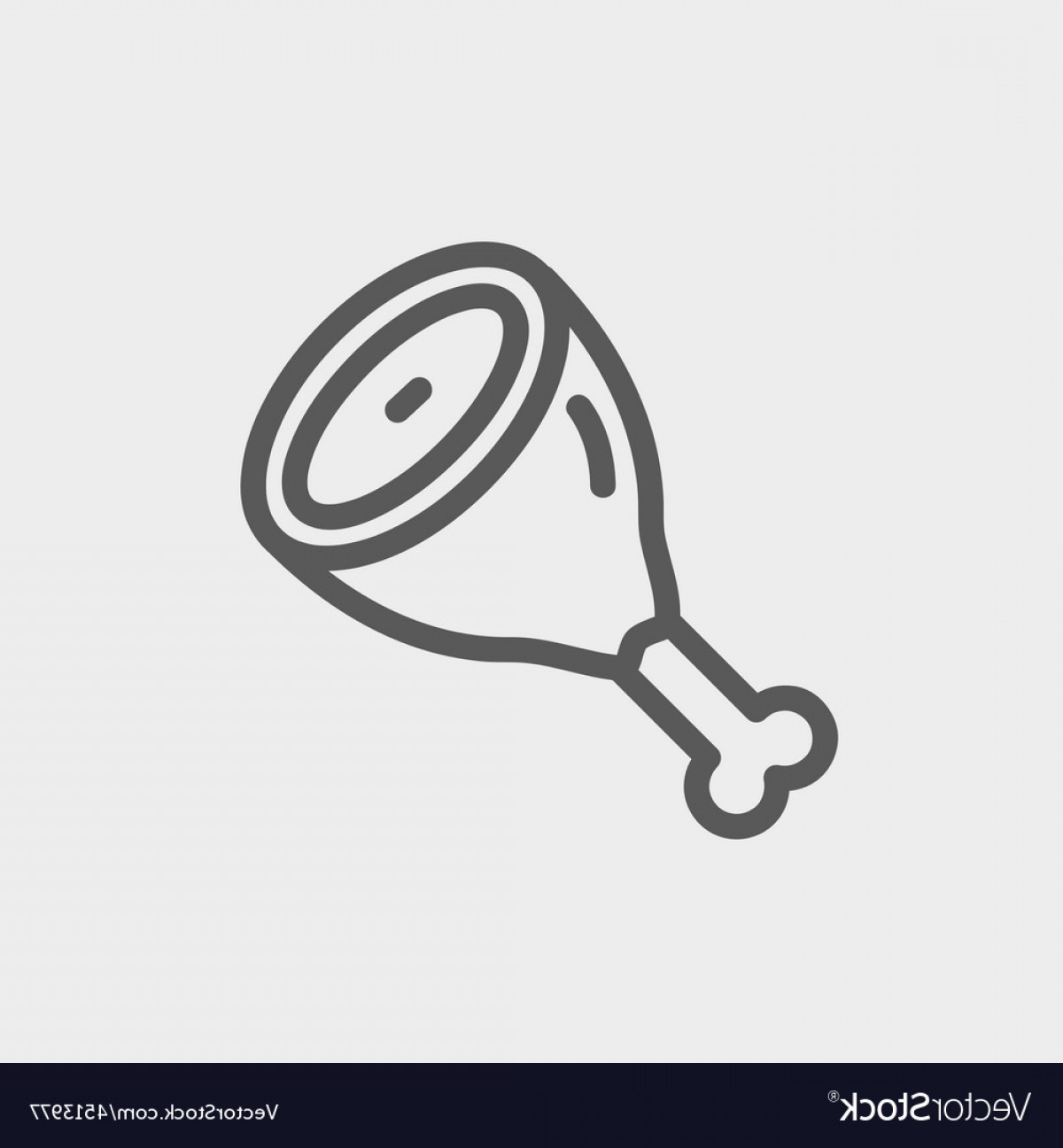 1200x1296 Cut Of Pork Meat Thin Line Icon Vector Catchsplace