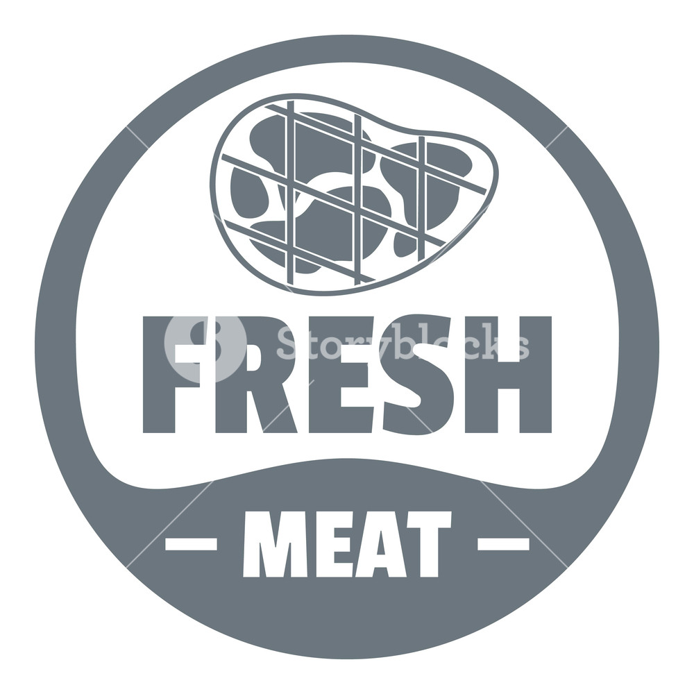 1000x1000 Eco Fresh Meat Logo Simple Illustration Of Eco Fresh Meat Vector