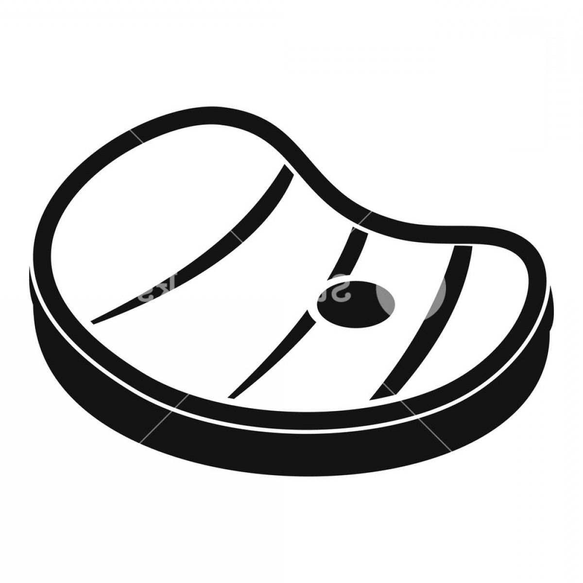 1200x1200 Steak Of Meat Icon Simple Illustration Of Steak Of Meat Vector