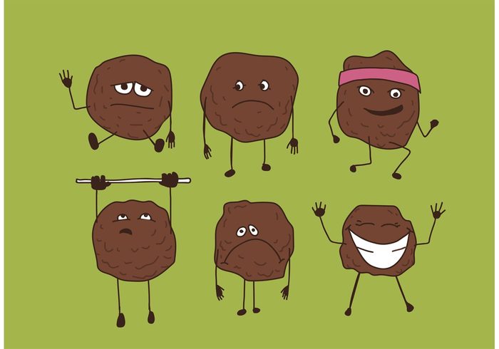 700x490 Meatball Vector Character Set Free Vectors Ui Download