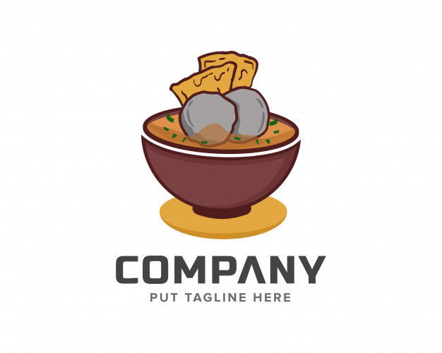 626x500 Meatball Bakso Chef Logo Template Vector Illustration Vector