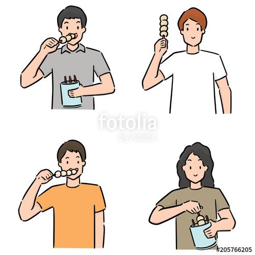 500x500 Download The Royalty Free Vector Vector Of Man Eating Meatball