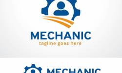 250x150 Mechanic Logo Vector Material