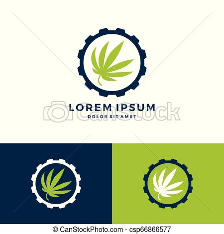450x470 Cannabis Gear Mechanic Logo Vector Download