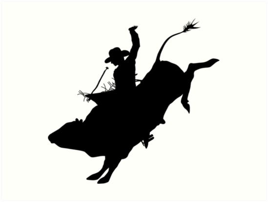 549x413 Collection Of 'bucking Bull Silhouette' Download More Than