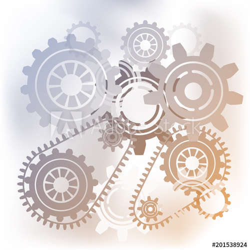 500x500 Machinery Gear Wheels Hi Tech Digital Technology Background