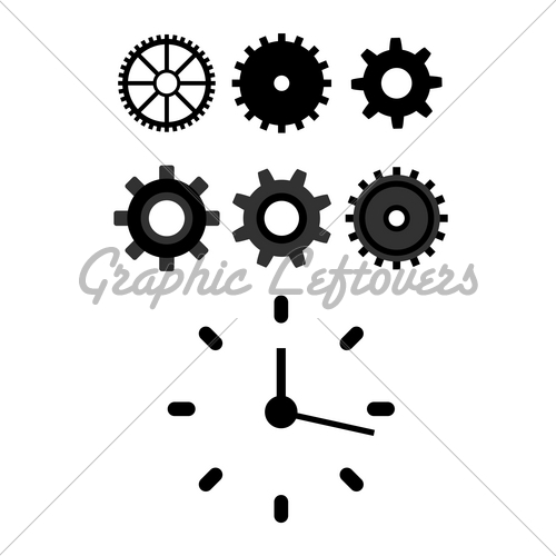 Vector Set Of Mechanical Symbols Gl Stock Images 500x500 Vector Set Of Mechanical Symbols Gl Stock Images