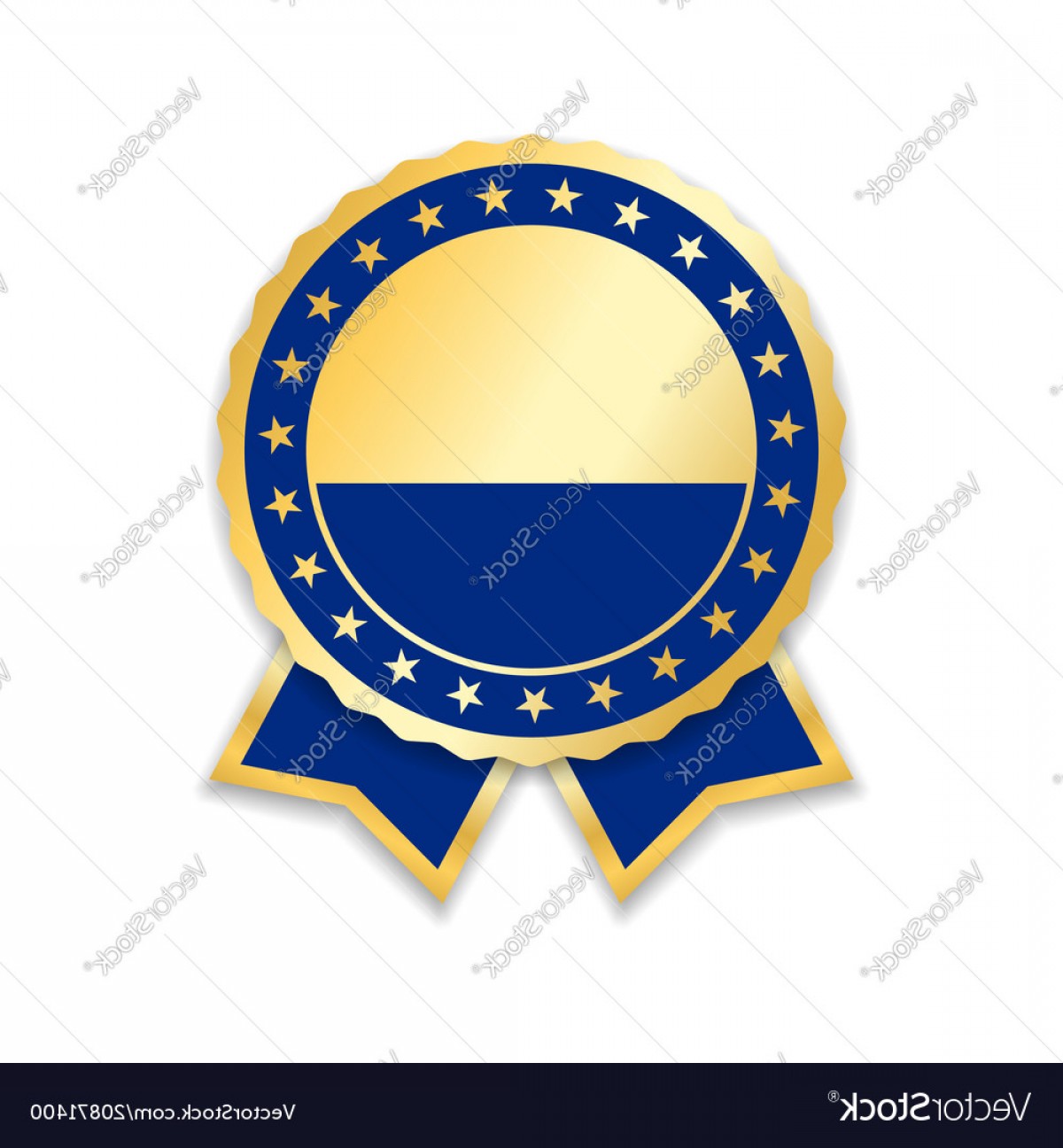 1200x1296 Award Ribbon Isolated Gold Blue Design Medal Vector Handandbeak