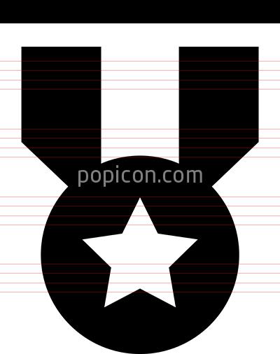 400x506 Champion Medal Vector Icon