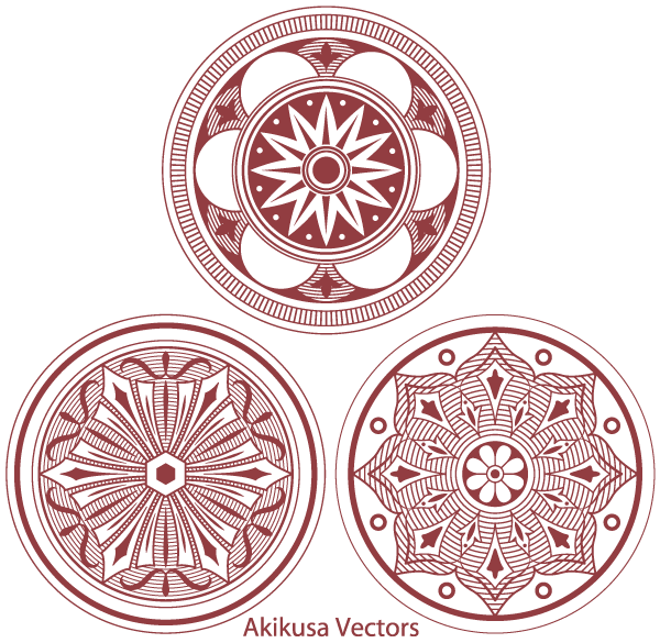 600x585 Free Classic Medallion Ornament Vector Free Files, Vectors