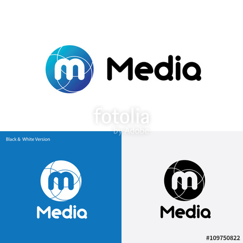 500x500 Business Corporate Letter M Logo Design Vector Colorful Letter M