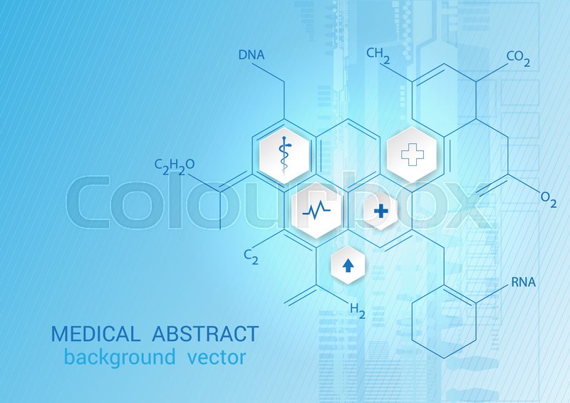 800x566 Abstract Molecules Medical Background Stock Vector Colourbox