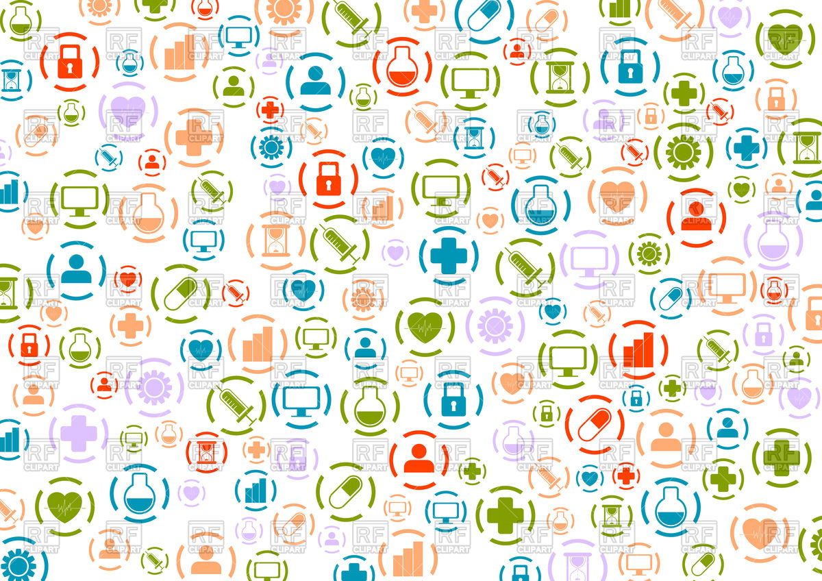 1200x848 Bright Medical Icons Abstract Background Vector Image
