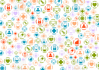 400x283 Bright Medical Icons Abstract Background Vector Image