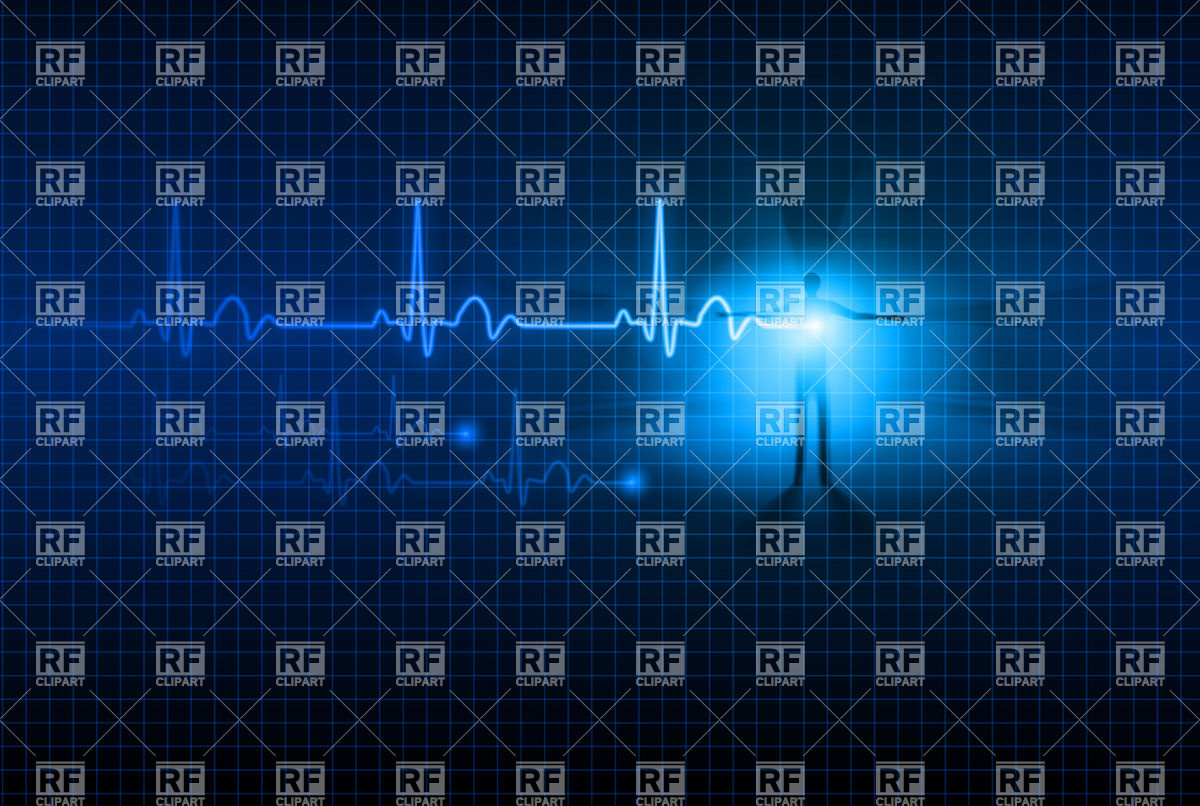 1200x806 Medical Background With Ecg Pulse Tracing Vector Image