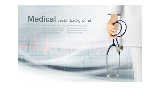 500x310 Medical Elements Vector Background Material Free Download