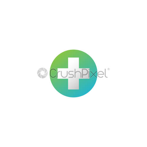 500x500 Medical Cross And Health Pharmacy Logo Vector Template