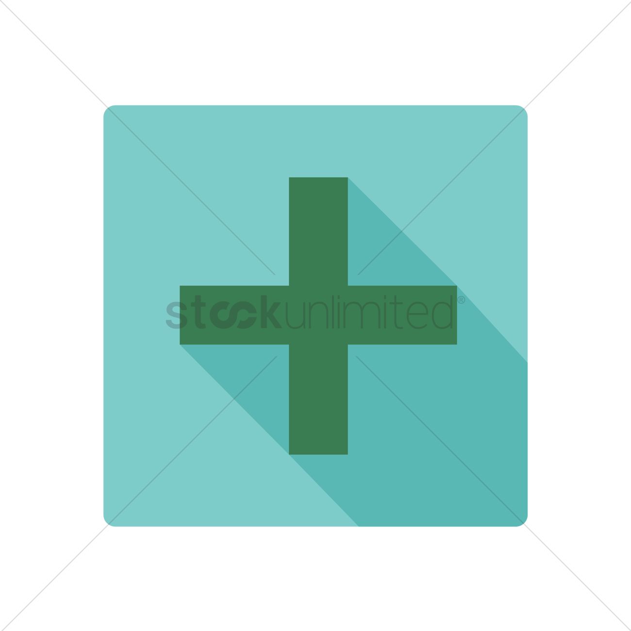 1300x1300 Medical Cross Vector Image