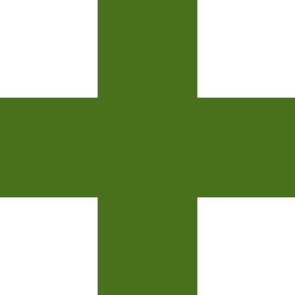 600x600 Od Green Medical Cross Clip Art