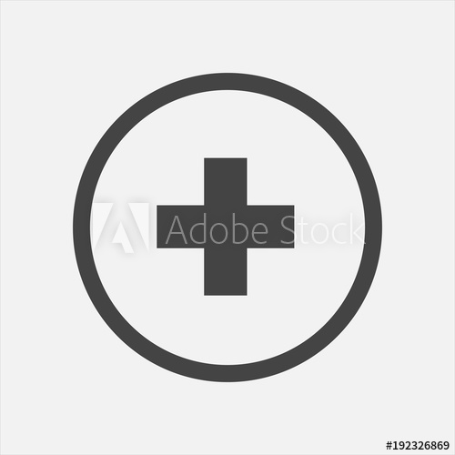 500x500 Vector Icon Hospital Medicine Medical Cross Illustration
