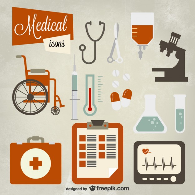 626x626 Medical Icon Set Free Vector