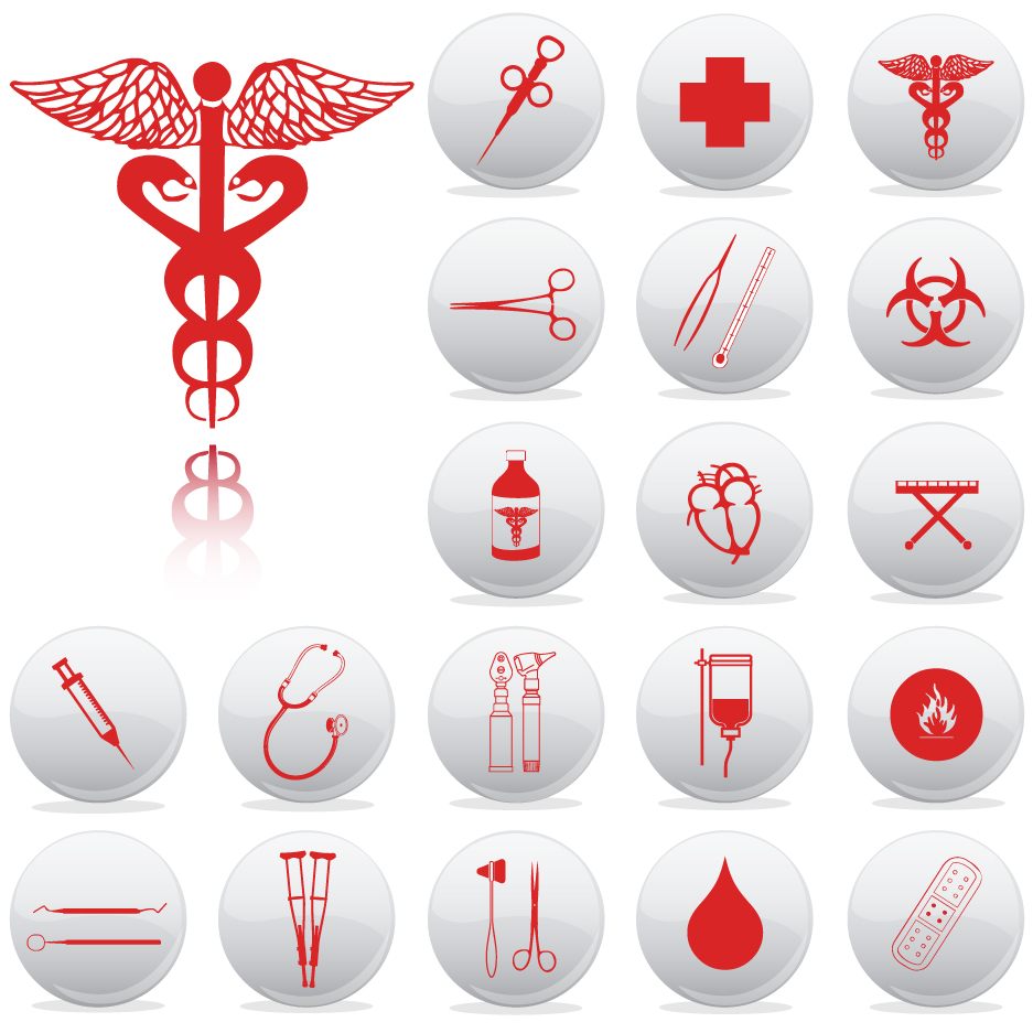 937x937 Medical Icons Free Vector Green Images
