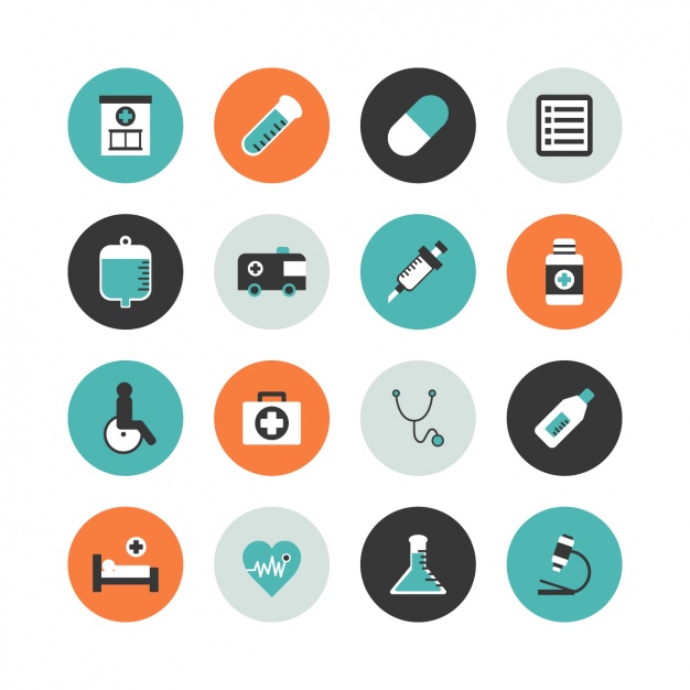 626x626 Medical Icons Collection Vector Free Download