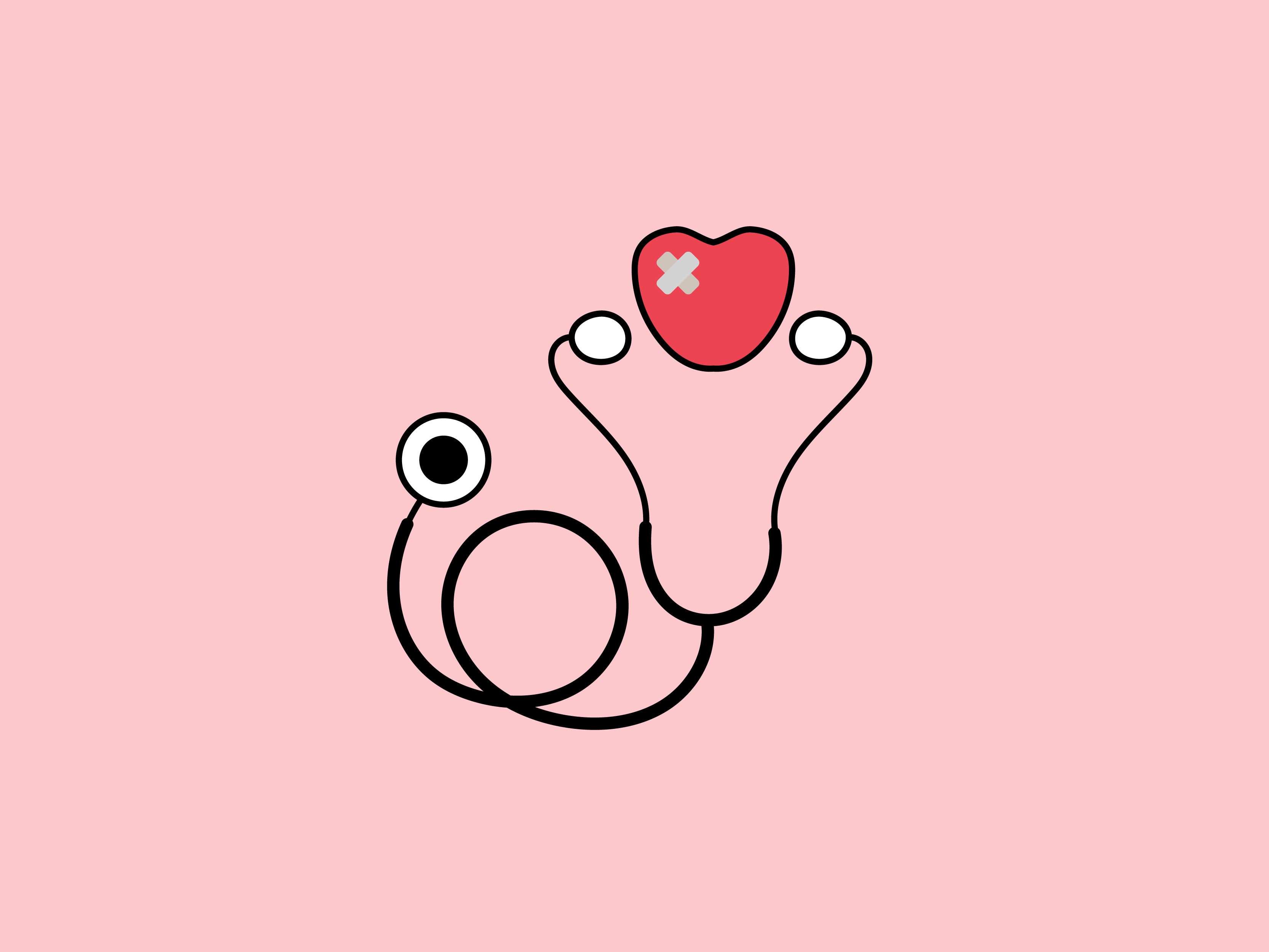 3333x2500 Stethoscope Logo Free Vector Download Frebers