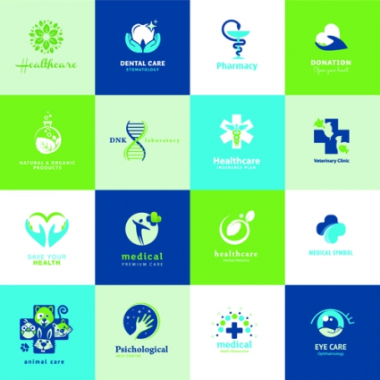 425x425 Creative Medical And Healthcare Logos Vector Set Free Vectors