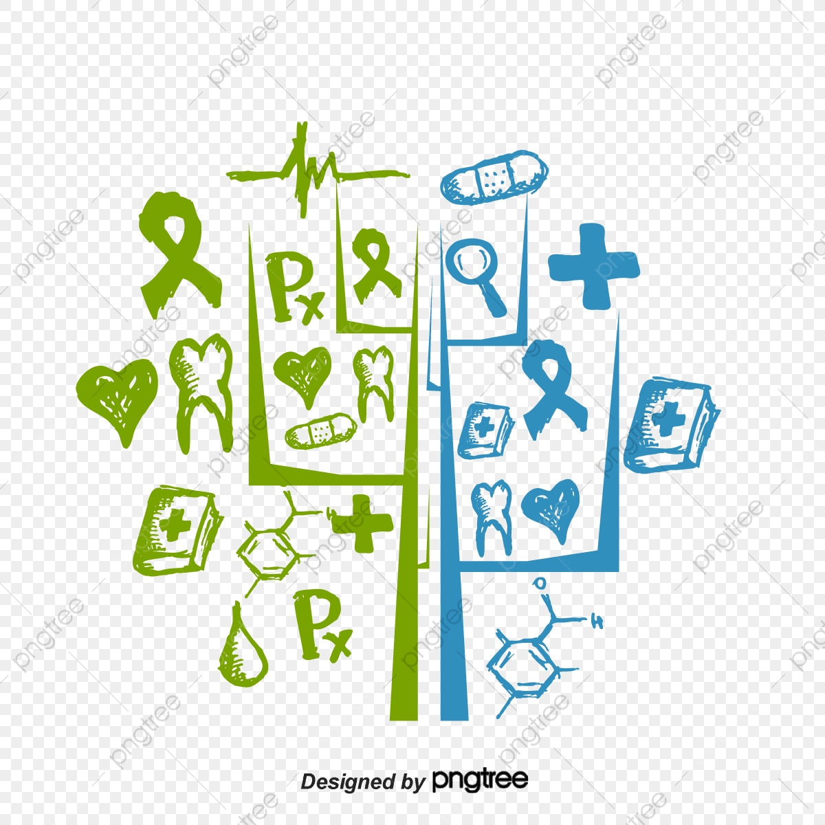 1200x1200 Medical Panels Pattern, Medical Vector, Pattern Vector, Tree Png