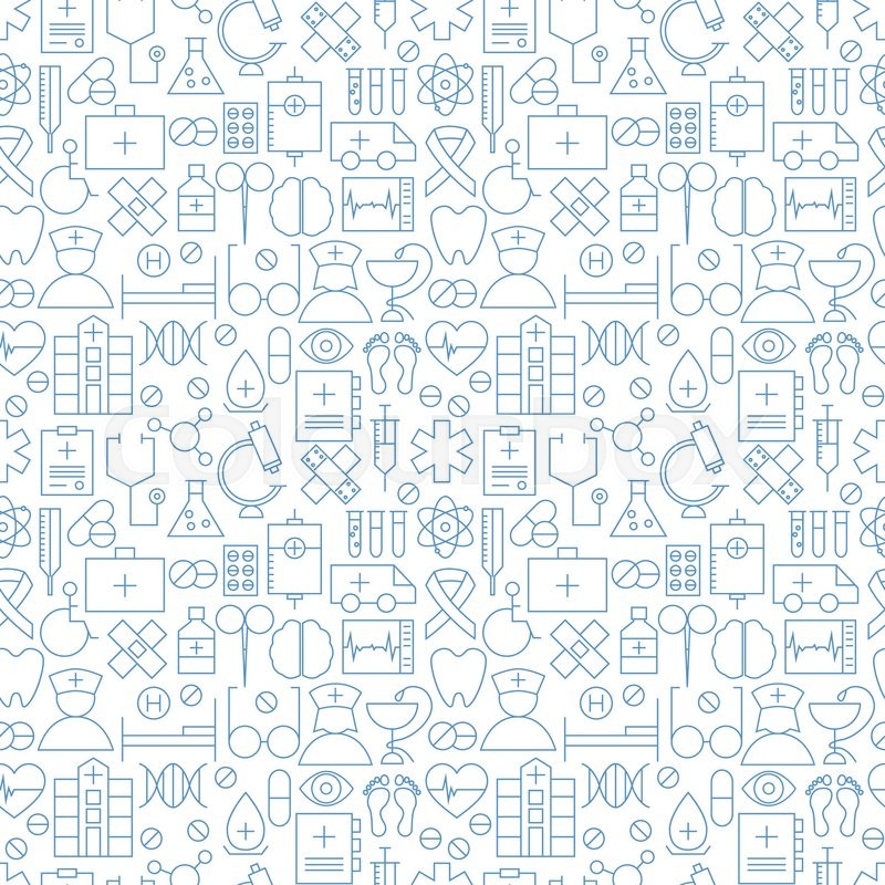 800x800 Thin Medical Line Health Care White Stock Vector Colourbox