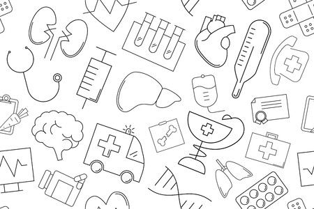 450x300 Vector Medical Pattern Medical Seamless Background Royalty Free
