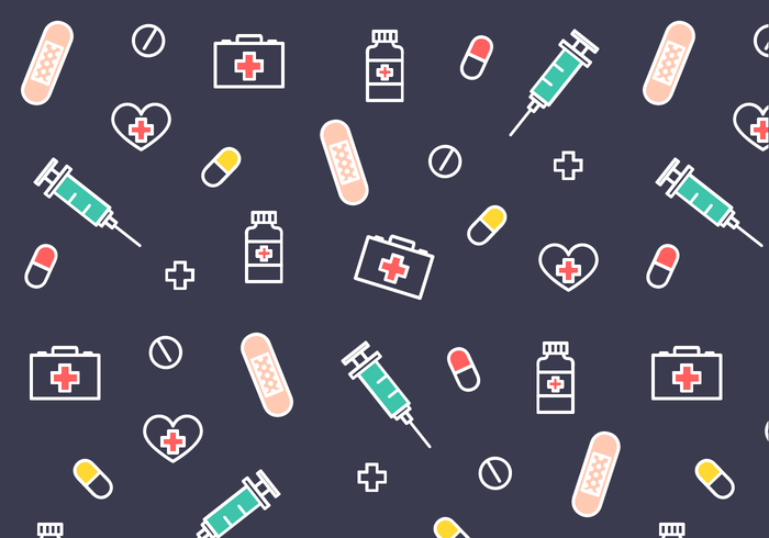700x490 Free Medical Pattern Vector