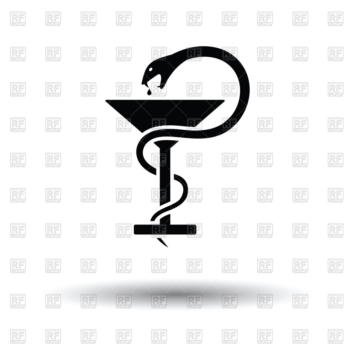 Медицинский символ змея и чаша