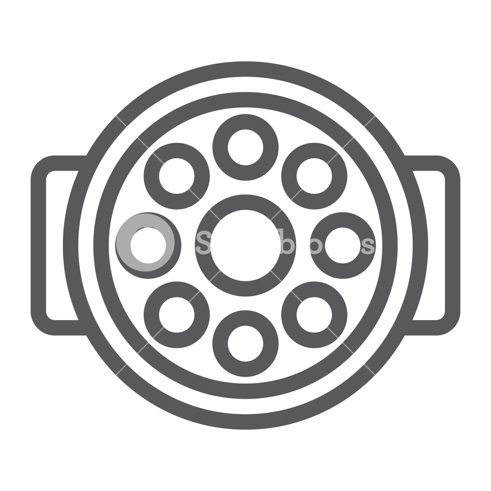 1000x1000 Surgical Lamp Line Icon, Medical And Equipment, Surgical Light