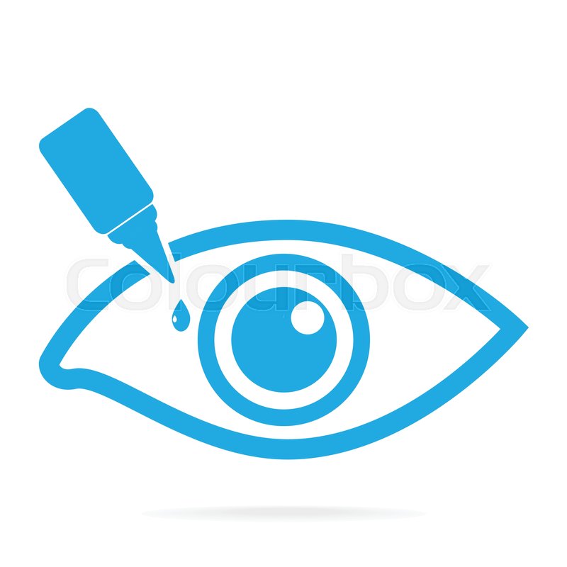 800x800 Eye Drops Icon, Medical Sign Icon Stock Vector Colourbox