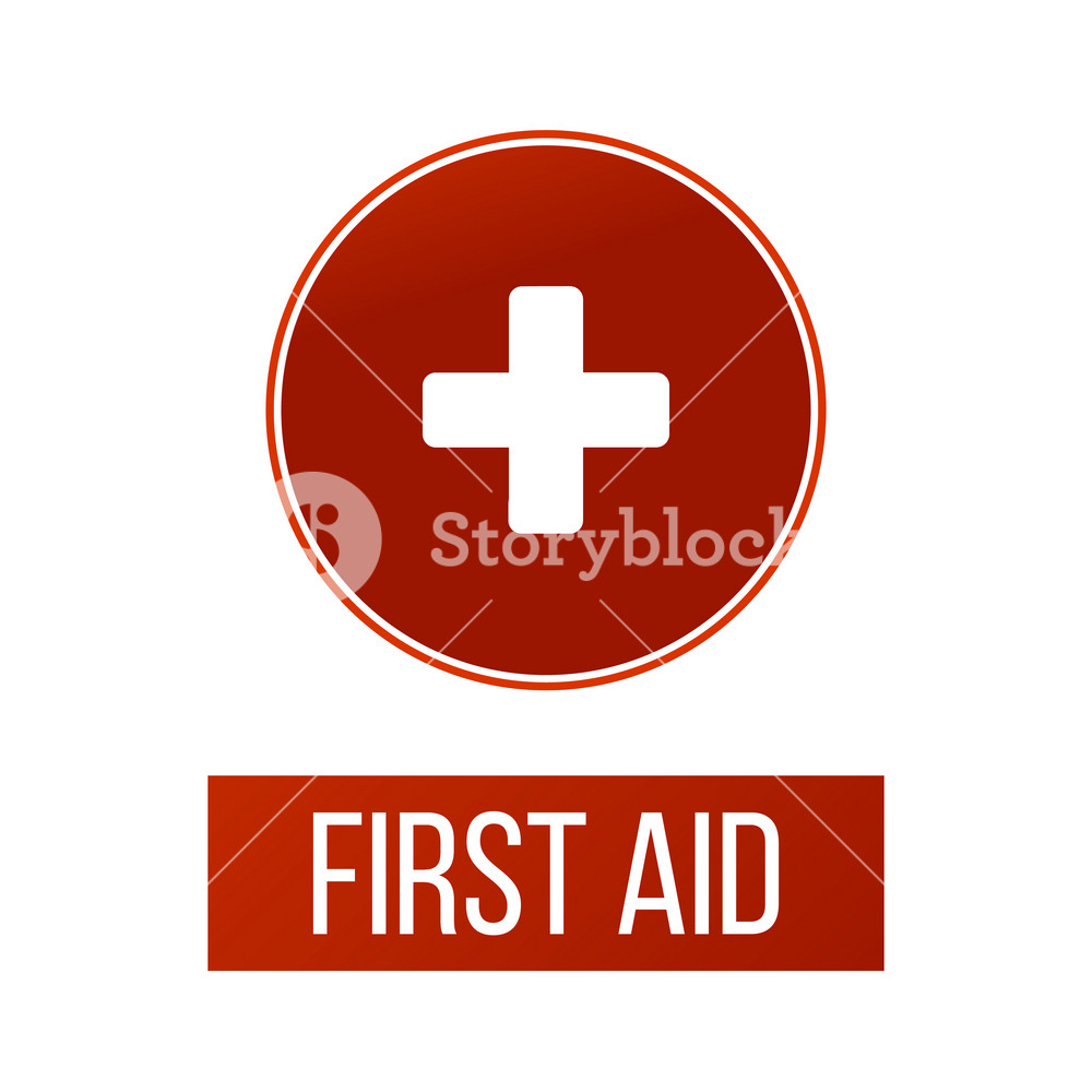 1000x1000 First Aid Medical Sign In Circle, Flat Vector Icon For Apps